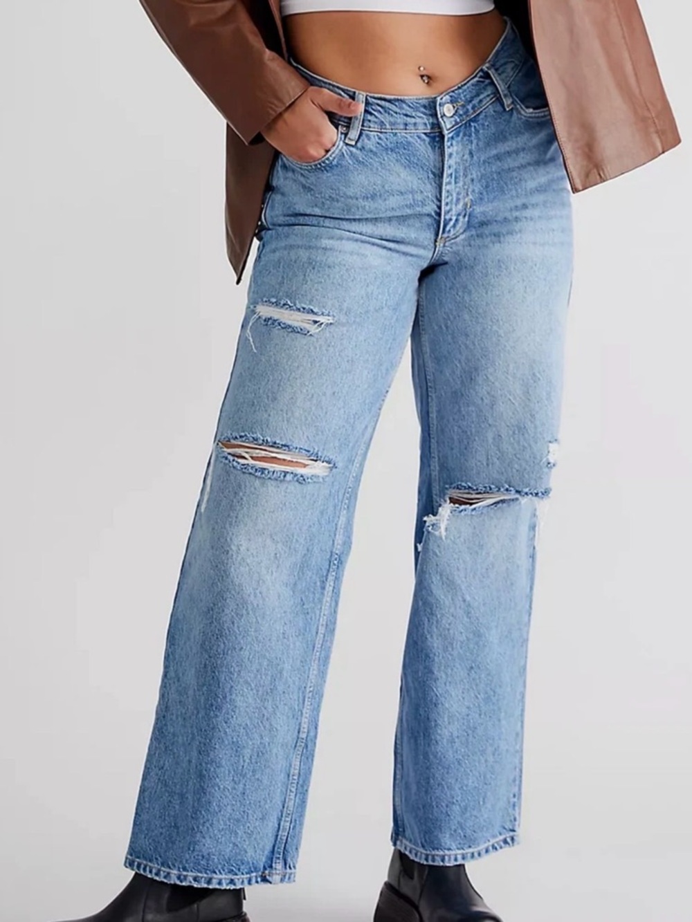 Free People ~ We The Free~ CRVY Fever Pitch Boyfriend